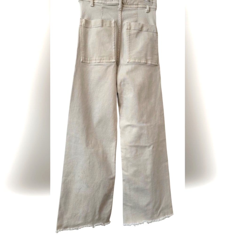 ZARA The Marine Straight High Rise Wide Leg Jeans Size 2 - Picture 3 of 11